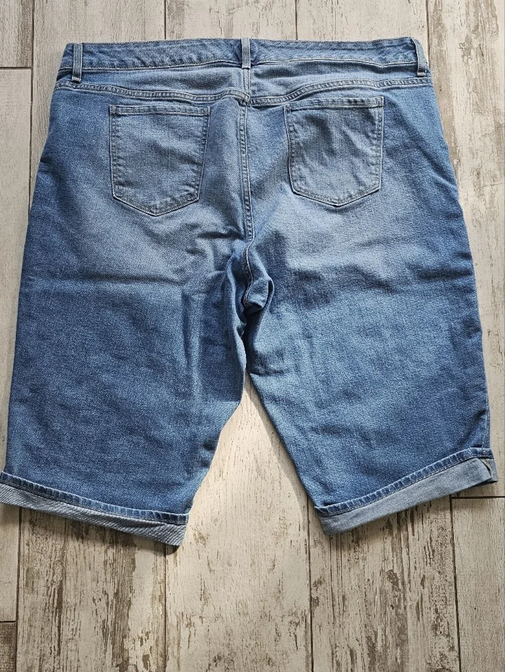 Old Navy Light Blue Denim Long Shorts 24W